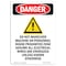 Signmission OSHA Danger Sign, Do Not Maneuver Machine, 10in X 7in Decal, 7" W, 10" H, Portrait OS-DS-D-710-V-1862 - alternate 1